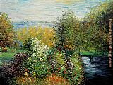 Corner Canvas Paintings - Corner of the Garden at Montgeron